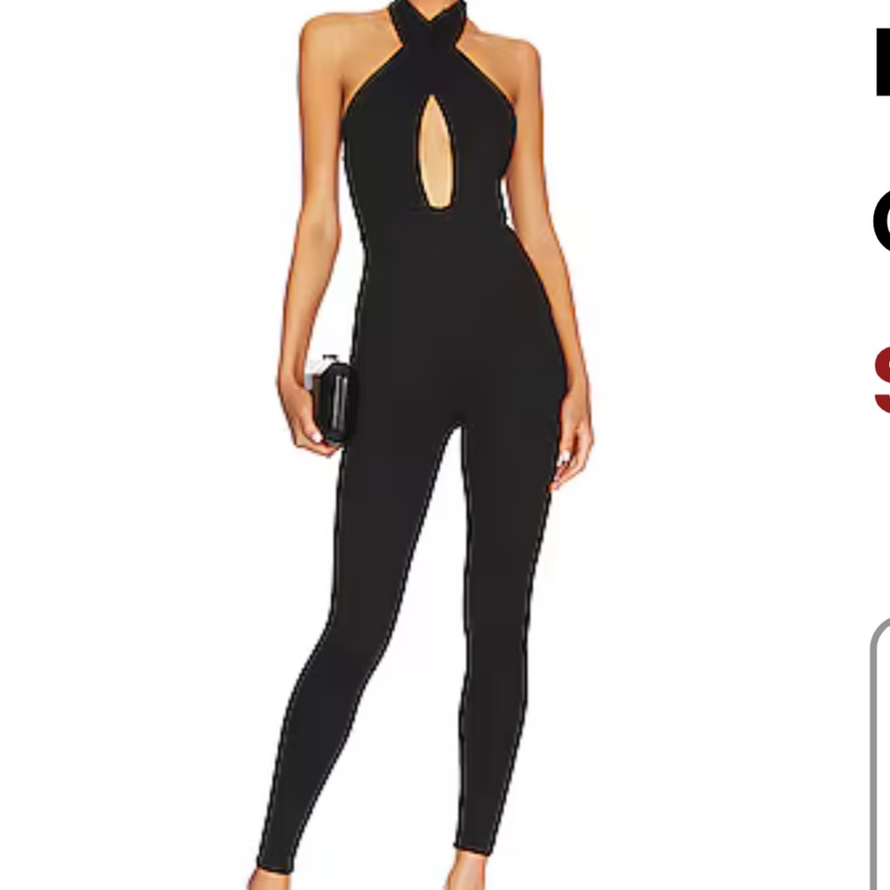 Lovers + Friends Black Keyhole Jumpsuit